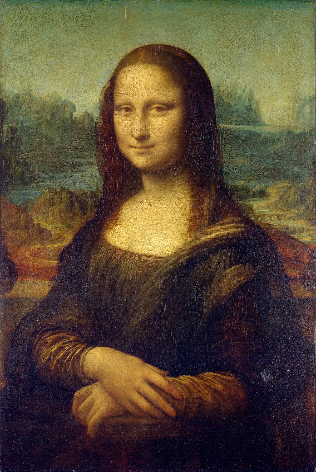 A high-resolution image of Leonardo da Vinci's Mona Lisa painting.